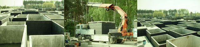 Zbiorniki betonowe w Broku